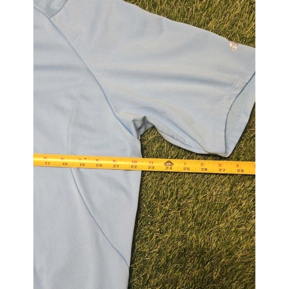 Adidas Climacool Golf Polo Shirt Mens Large Light Blue Short Sleeve Embroidered - Picture 5 of 6